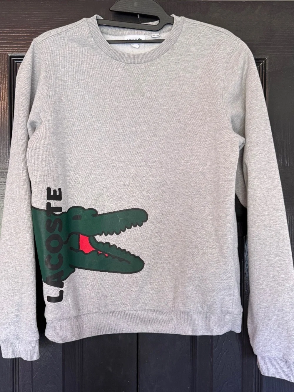 LACOSTE KIDS KIDS’ CROCODILE PRINT FLEECE SWEATSHIRT